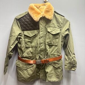 Cockpit USA M-1951 Field Jacket Olive Green RAF Belted Mens XL Z26U010W NEW